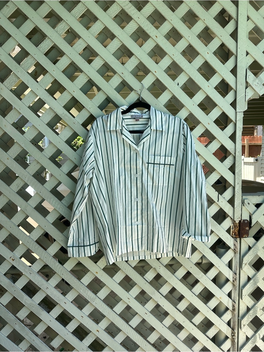 J.crew button down stripped top